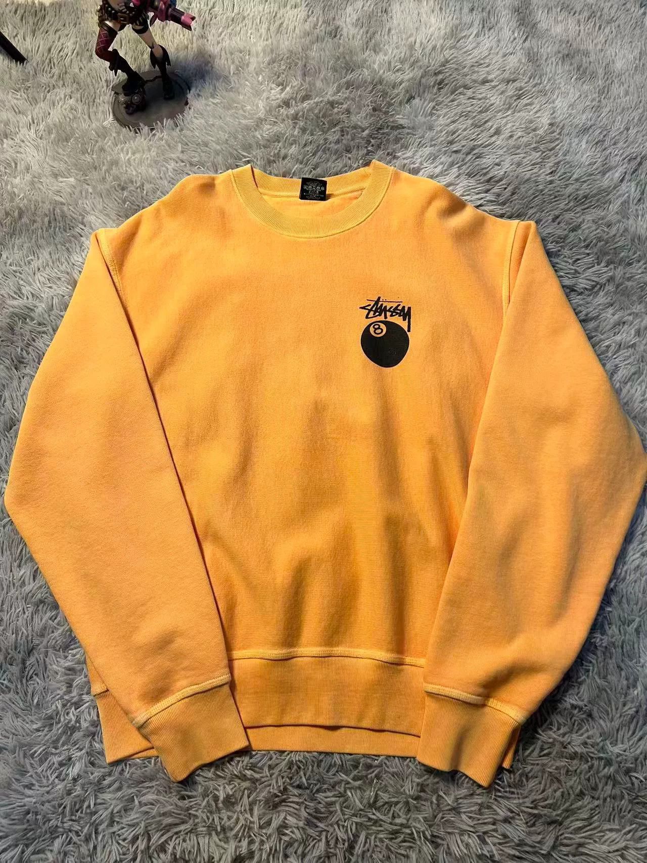 Stussy Stussy 8 Ball Print Orange Crewneck Size US L / EU 52-54 / 3 - 1 Thumbnail