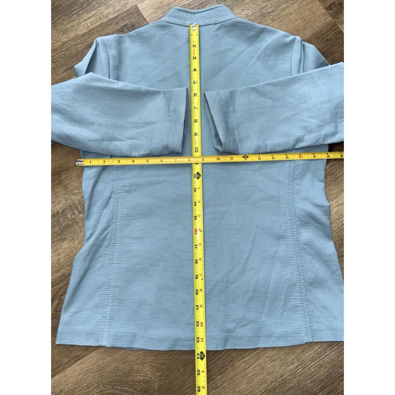Eileen Fisher Eileen Fisher Jacket Women's XS Light Blue Cotton Spandex Button Up Size XS / US 0-2 / IT 36-38 - 6 Thumbnail