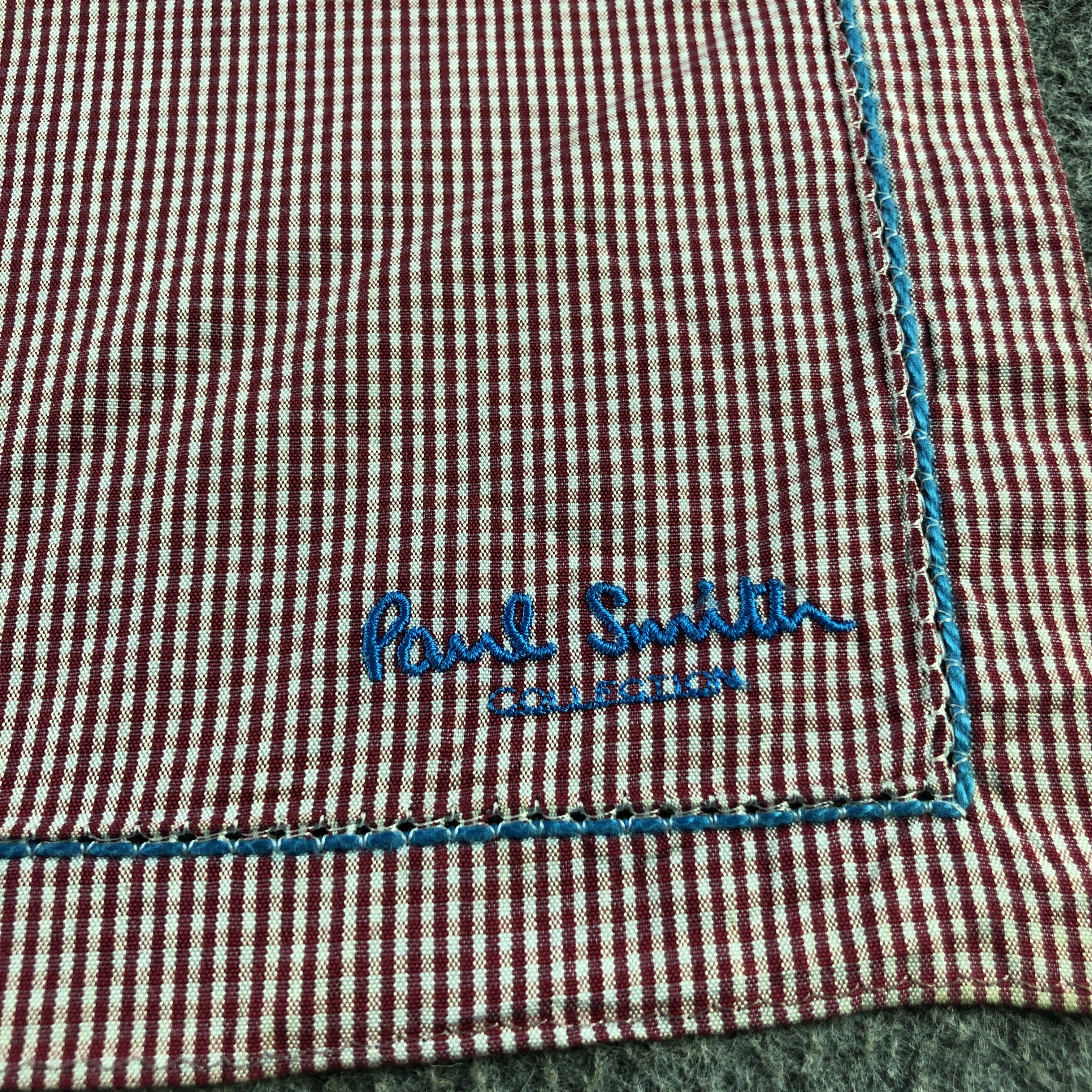 Paul Smith Paul Smith Checkered Handkerchief Neckerchief Bandana H2473 Size ONE SIZE - 4 Thumbnail