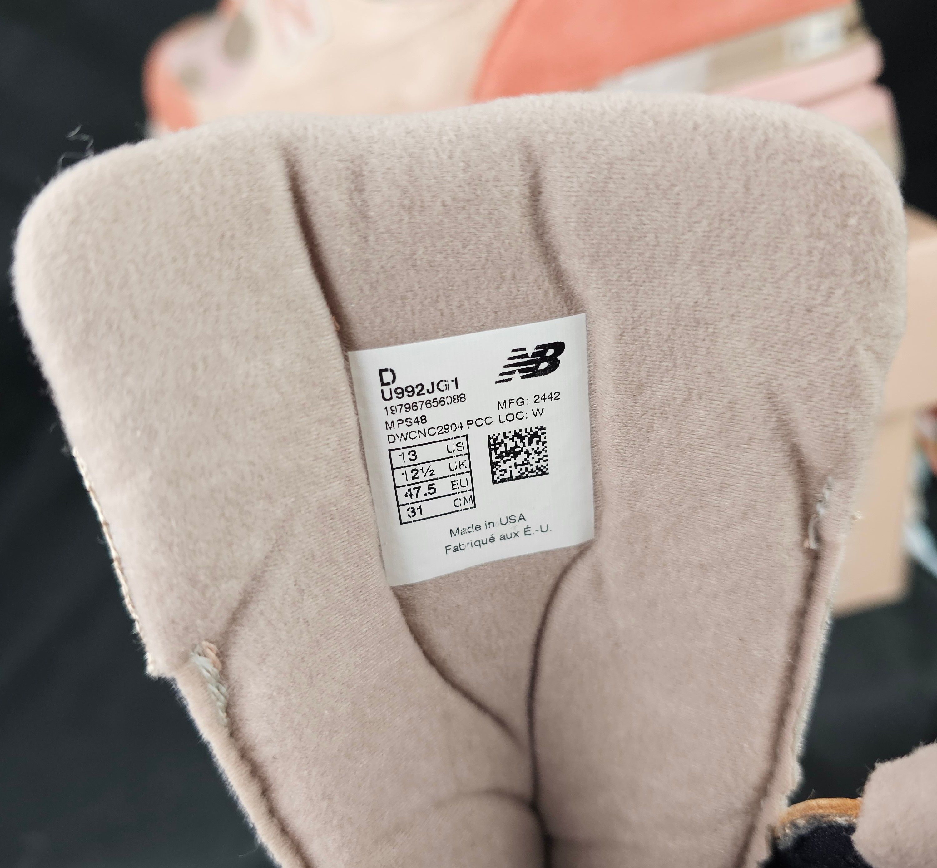 Joe Freshgoods SIGNED BOX Joe Freshgoods x New Balance 992 MiUSA Aged Well Size US 13 / EU 46 - 11 Thumbnail