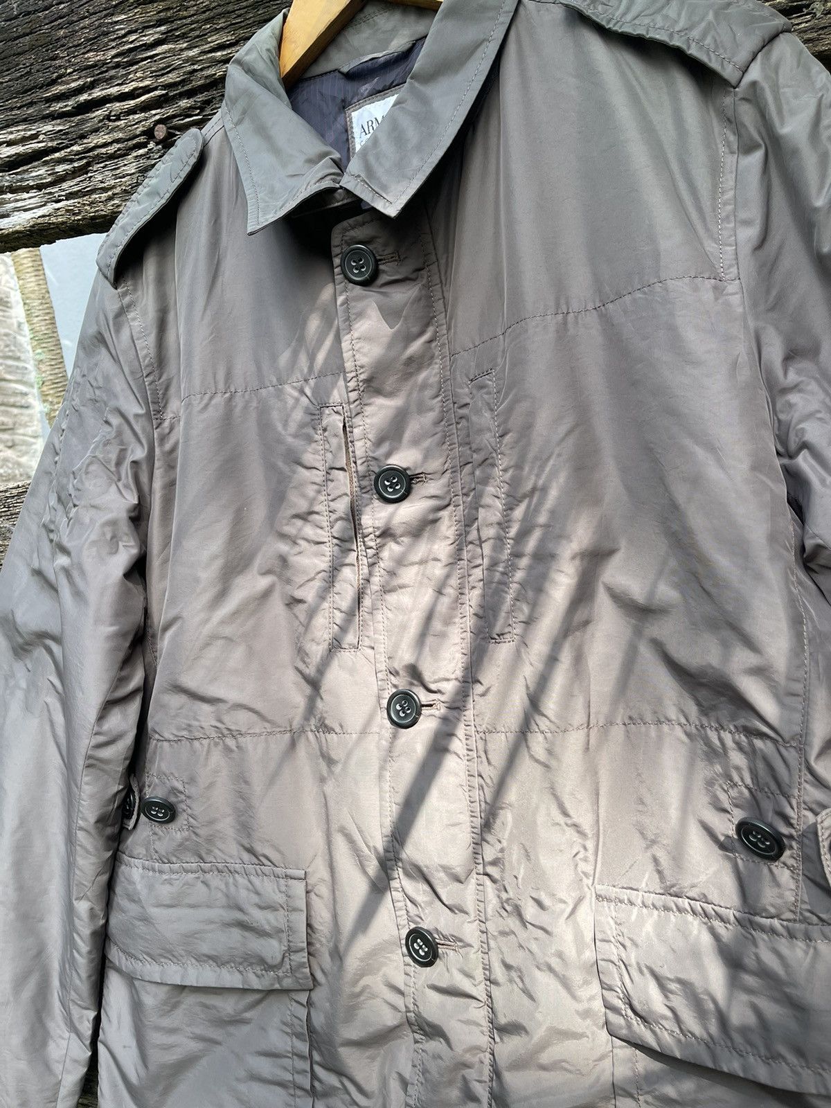 Armani Collezioni Armani Collezioni Lightweight Nylon Jacket - Size 52 Size US L / EU 52-54 / 3 - 3 Thumbnail