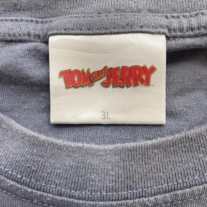 Vintage TOM & JERRY CARTOON I Love Cheese Baggy Tee Shirt Top Size 3XL / US 20-22 - 6 Thumbnail