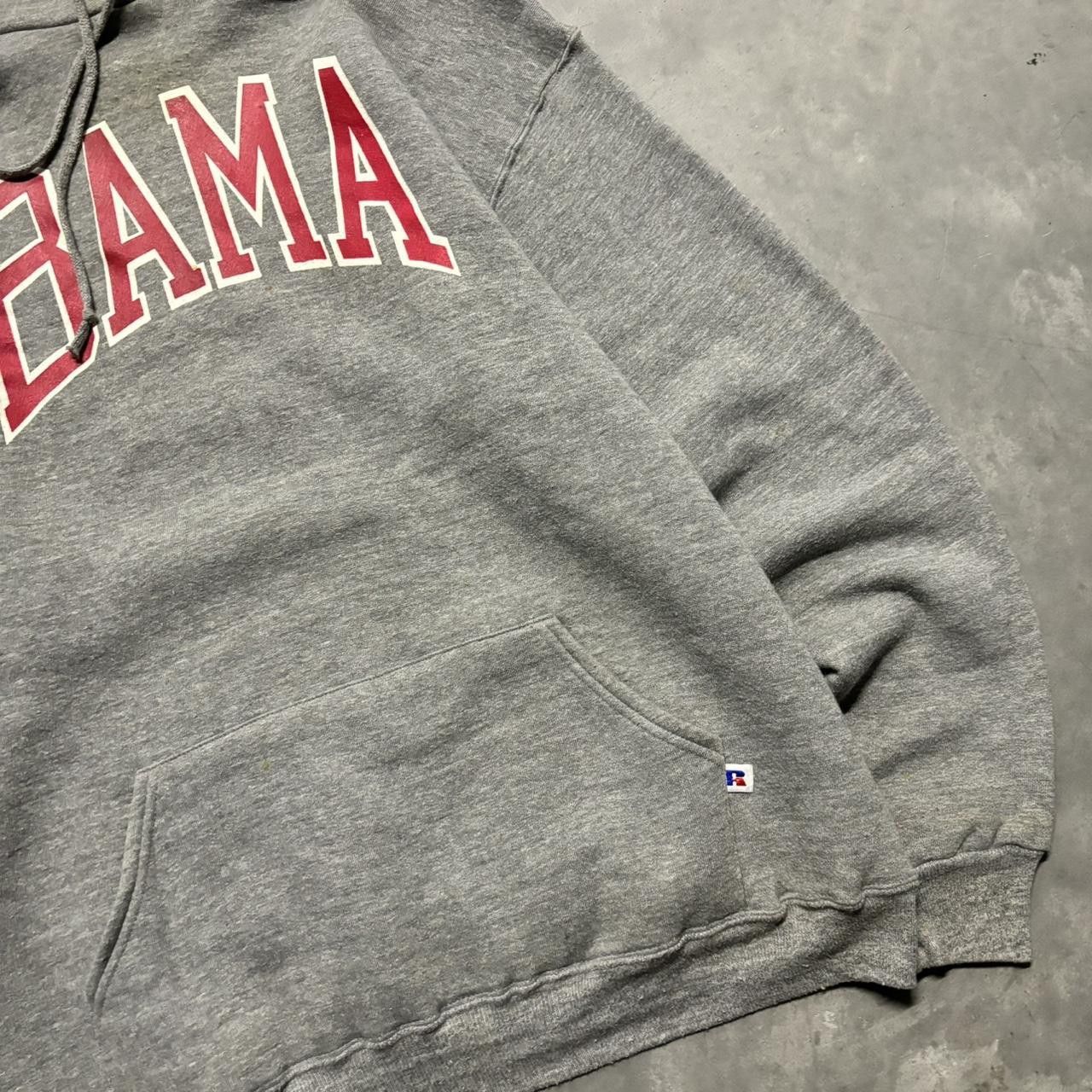 Russell Athletic × Vintage Crazy Vintage 80s Russell Athletic Made In USA Alabama College Essential Hoodie! Size US XL / EU 56 / 4 - 4 Thumbnail