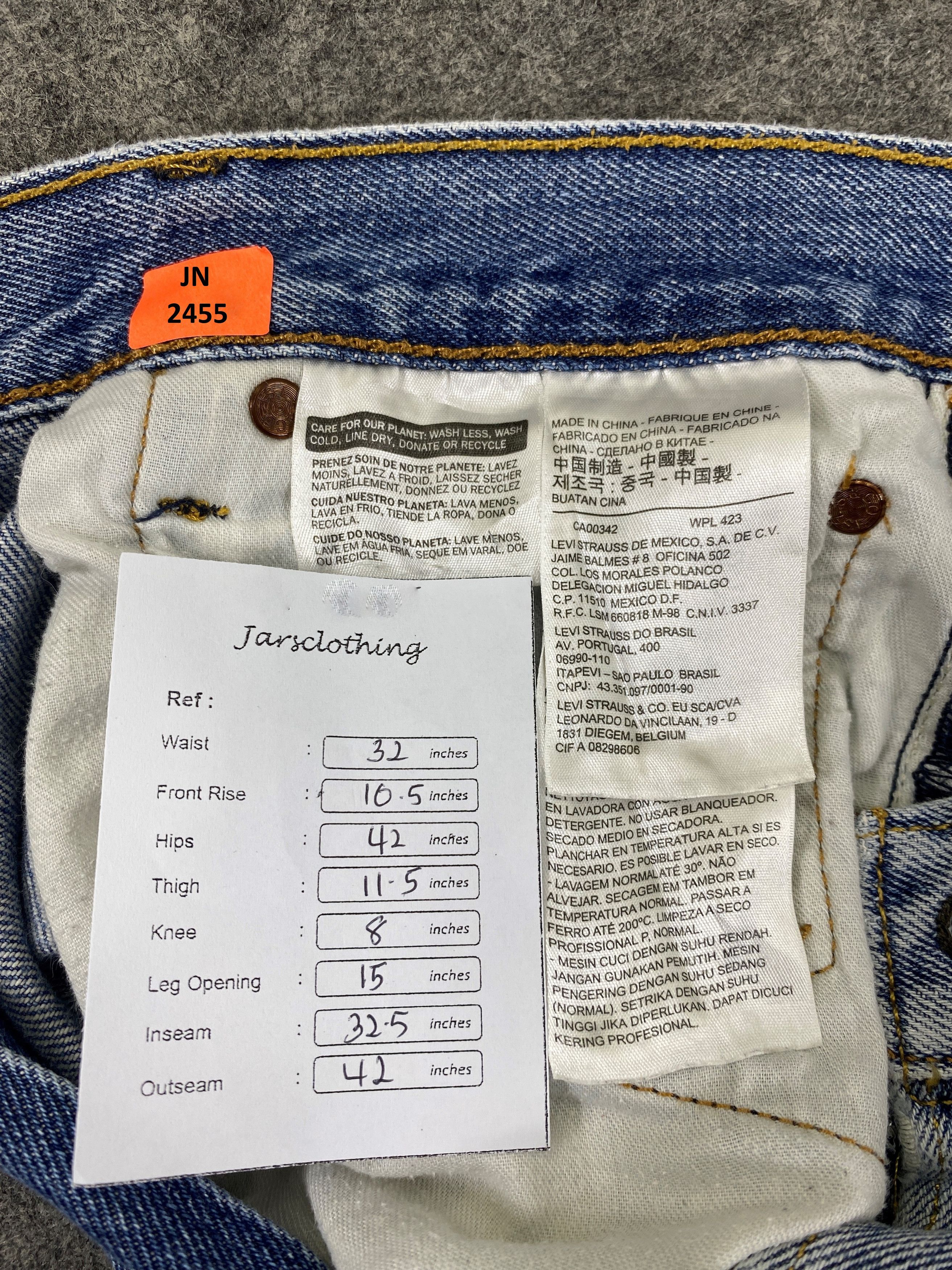 Levi's Light Blue Wash Vintage Levi's 501 32x32.5 Denim JN2455 Size US 32 / EU 48 - 8 Thumbnail