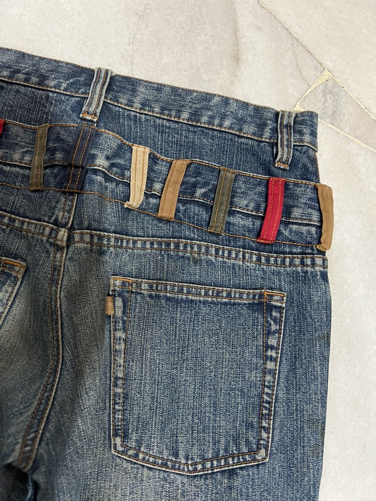Hysteric Glamour × If Six Was Nine × Japanese Brand 🌈Double Waist 90’s style Amore Puro Faded Washed Jean Size US 30 / EU 46 - 12 Thumbnail