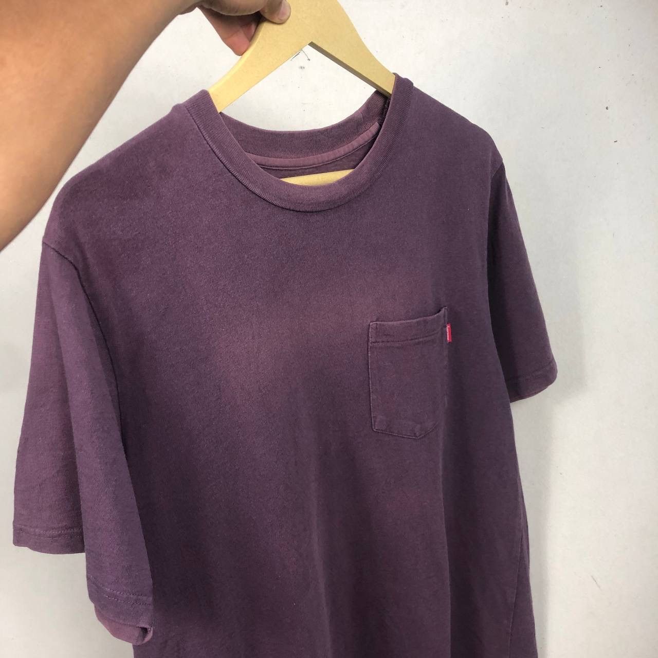 Supreme Sun Faded Vintage Distressed Supreme Pocket Tee Tshirt Size US S / EU 44-46 / 1 - 4 Thumbnail