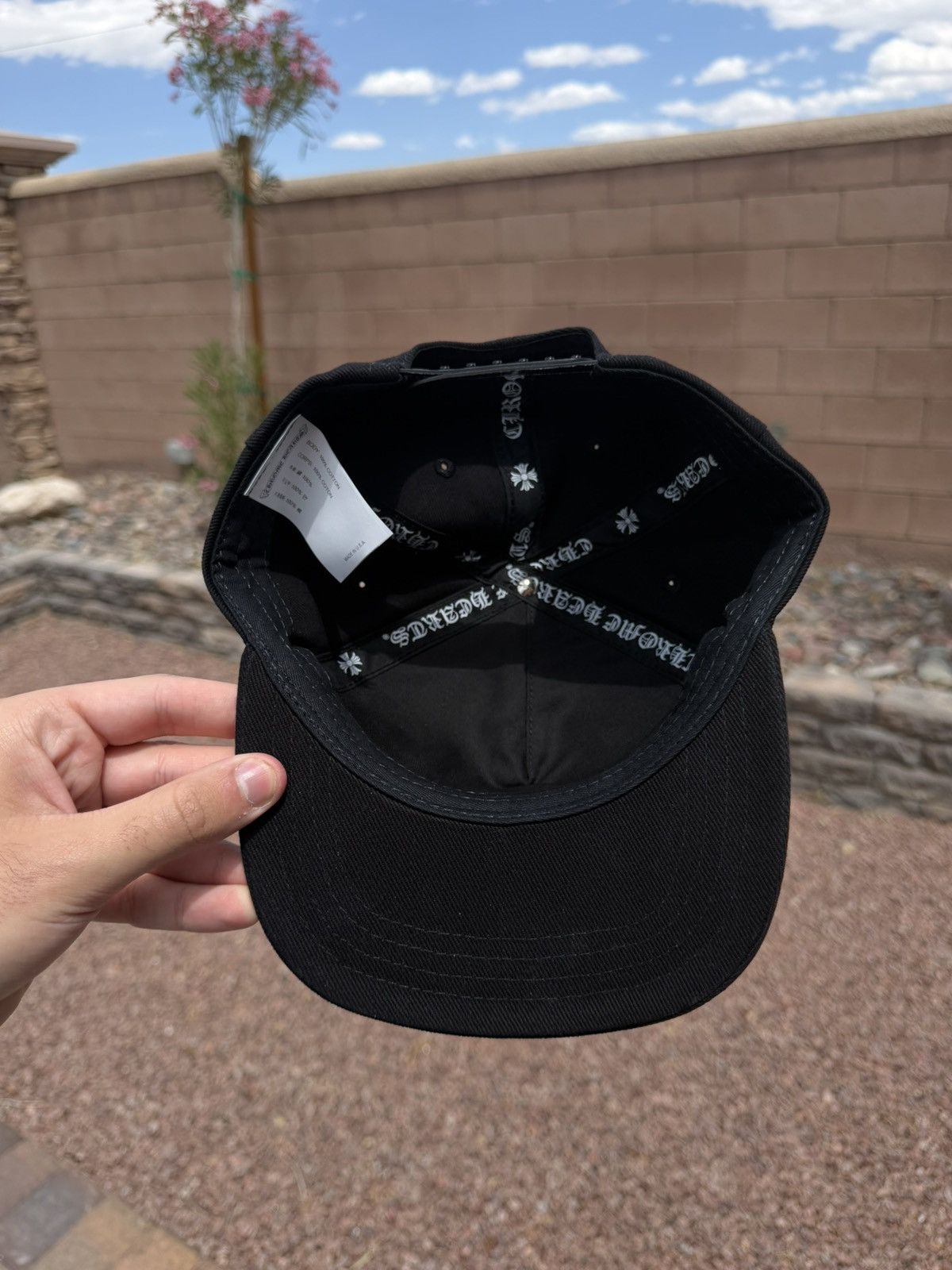 Chrome Hearts Chrome Hearts Horseshoe Denim Baseball Hat (Black) New Size ONE SIZE - 6 Thumbnail