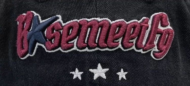 Japanese Brand Blokecore retro embroidered cap hat y2k aesthetic Size ONE SIZE - 3 Thumbnail
