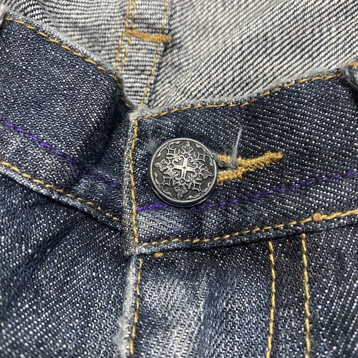 Japanese Brand MIDAS Hole Distressed Denim Jeans Studded Size US 29 - 17 Thumbnail