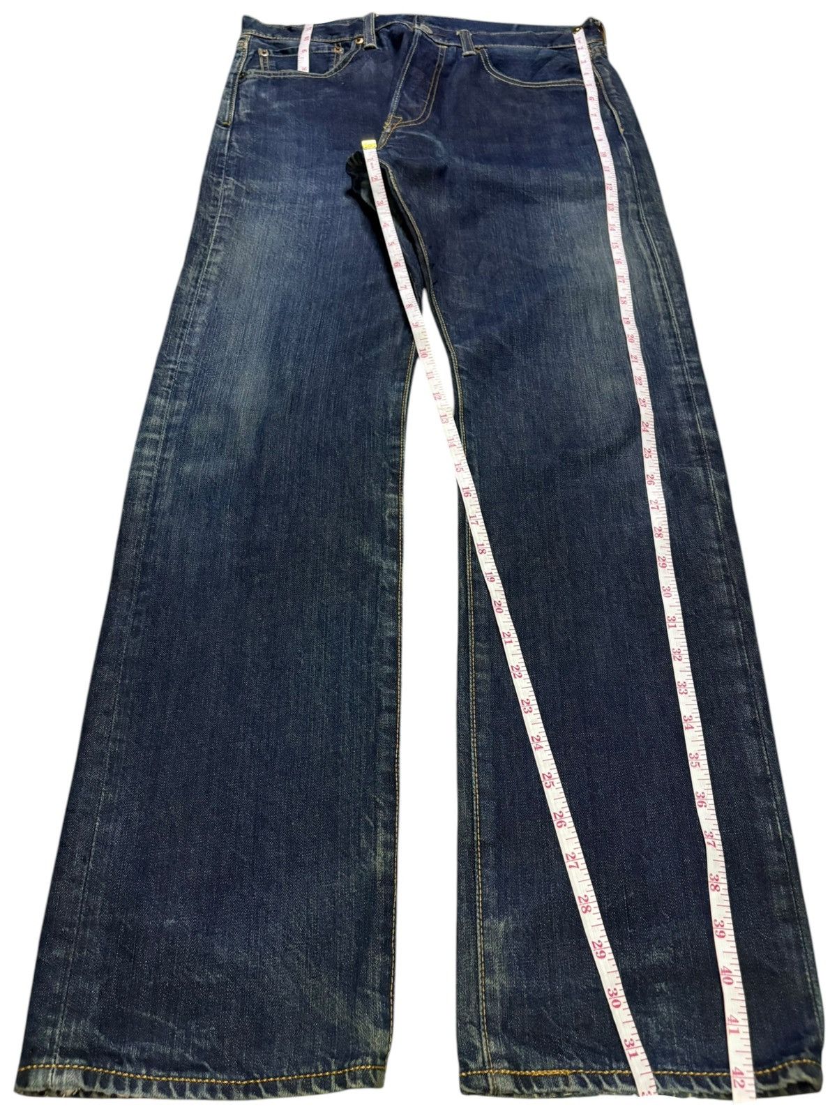 Levi's Vintage Y2k Levis 501 Blue Wash Loose Jeans Size US 32 / EU 48 - 14 Thumbnail