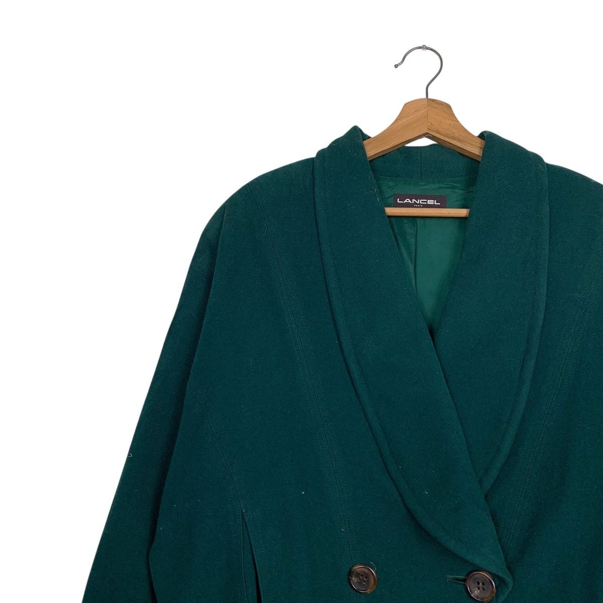 Lancel Lancel Green Wool Jacket Size M / US 6-8 / IT 42-44 - 6 Thumbnail