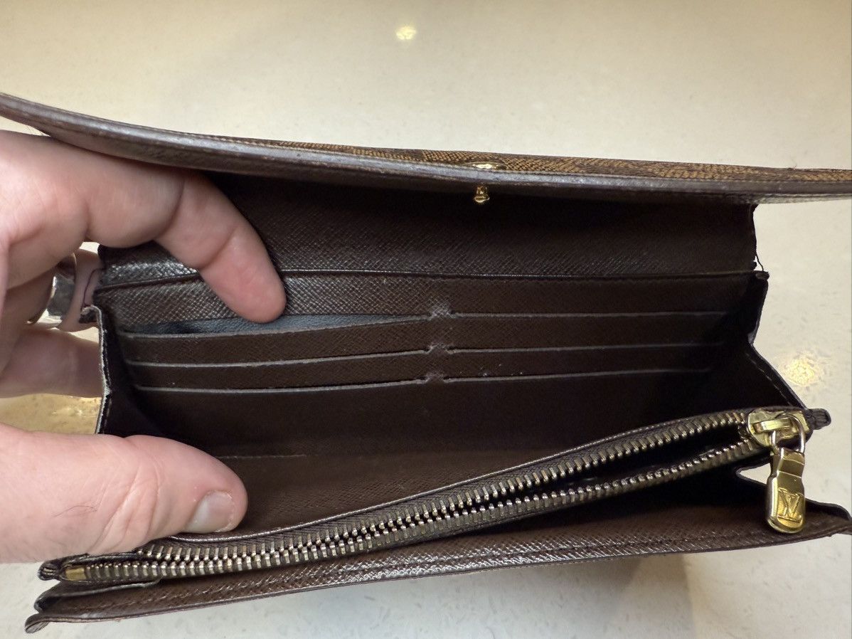 Louis Vuitton Louis Vuitton Damier Ebene Sarah Wallet – Timeless Elegance Size ONE SIZE - 15 Thumbnail