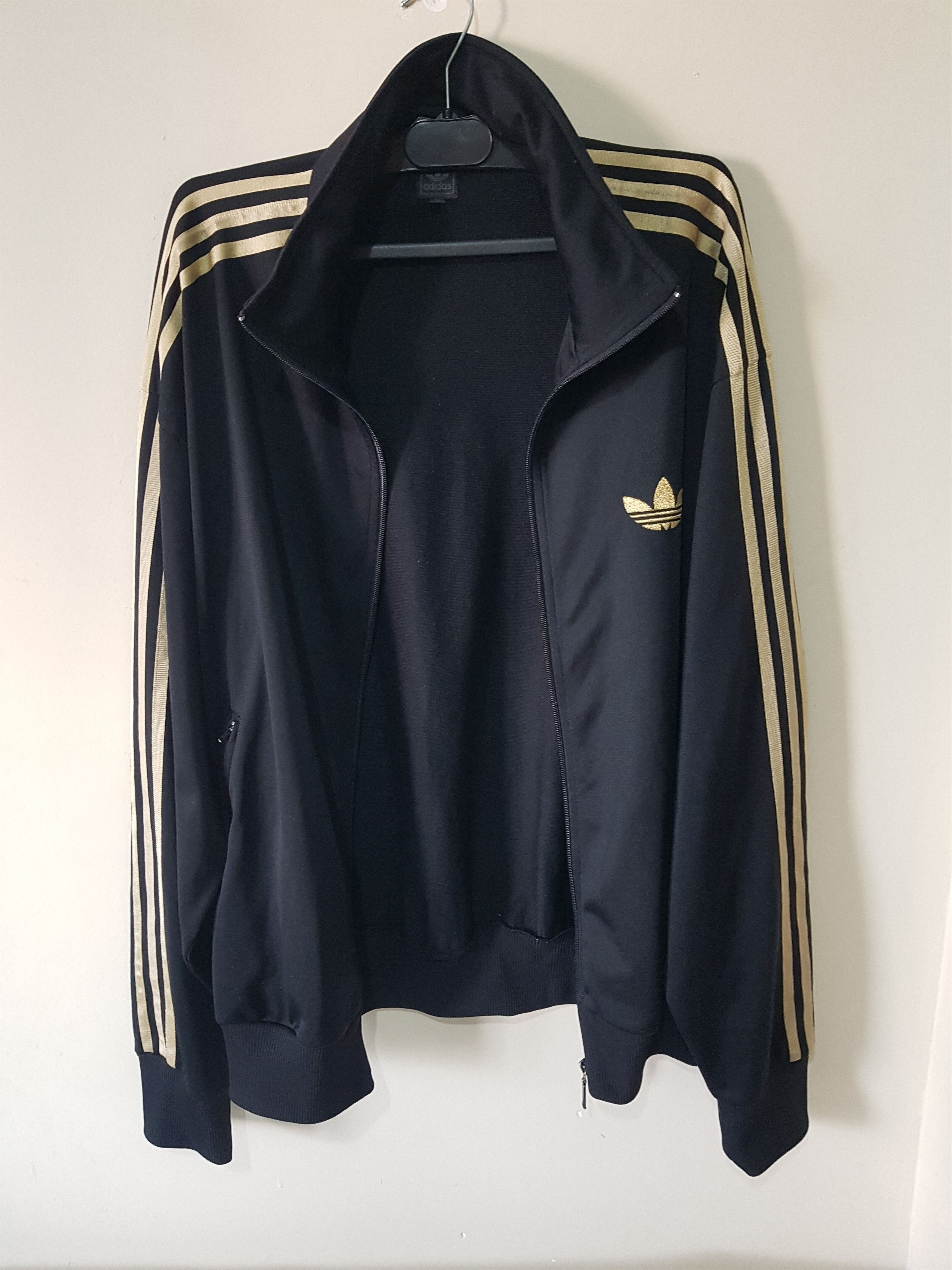 Adidas adidas Firebird Gold Stripes Vintage Track Jacket Size US XL / EU 56 / 4 - 5 Thumbnail