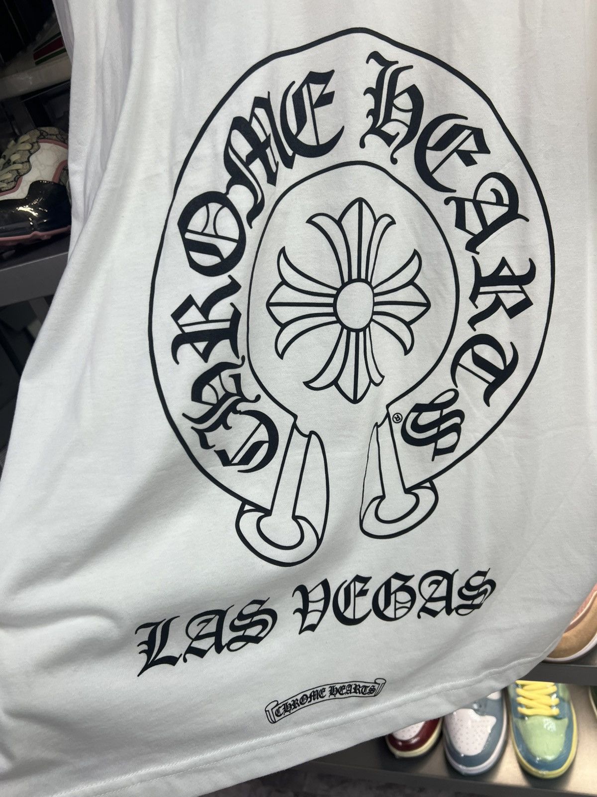 Chrome Hearts Chrome Hearts Las Vegas White Tee Size US XL / EU 56 / 4 - 6 Thumbnail