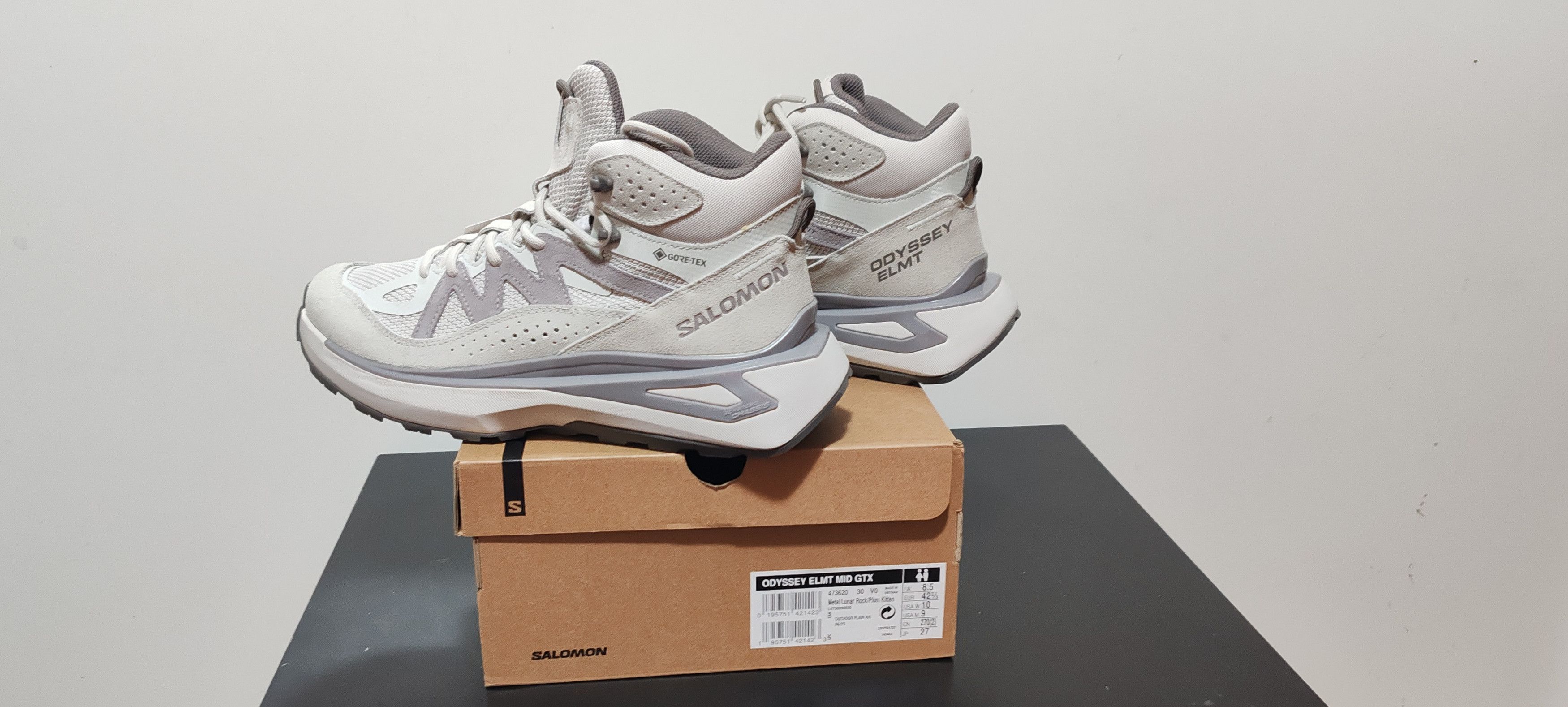 Salomon Salomon Odyssey ELMT MiD GTX /Metal /Lunar Tg:42 2/3 Size US 9.5 / EU 42-43 - 14 Thumbnail