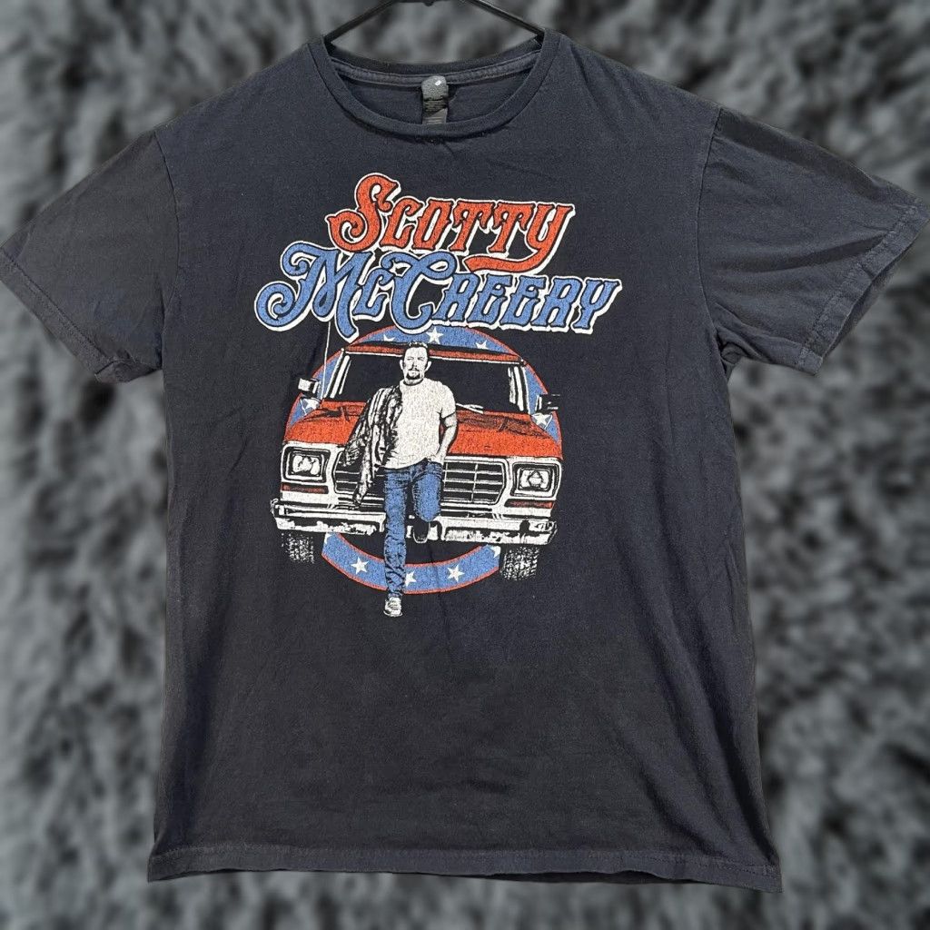 Gildan Scotty McCreery Shirt Mens Medium Black Country Tour Concert Tee Music Band Size US M / EU 48-50 / 2 - 1 Thumbnail