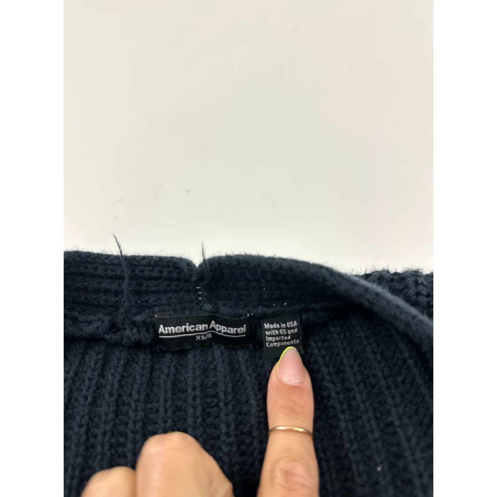 American Apparel American Apparel Cardigan Sweater Womens XS Gray Knitted Long Sleeve Open Front Size XS / US 0-2 / IT 36-38 - 4 Thumbnail