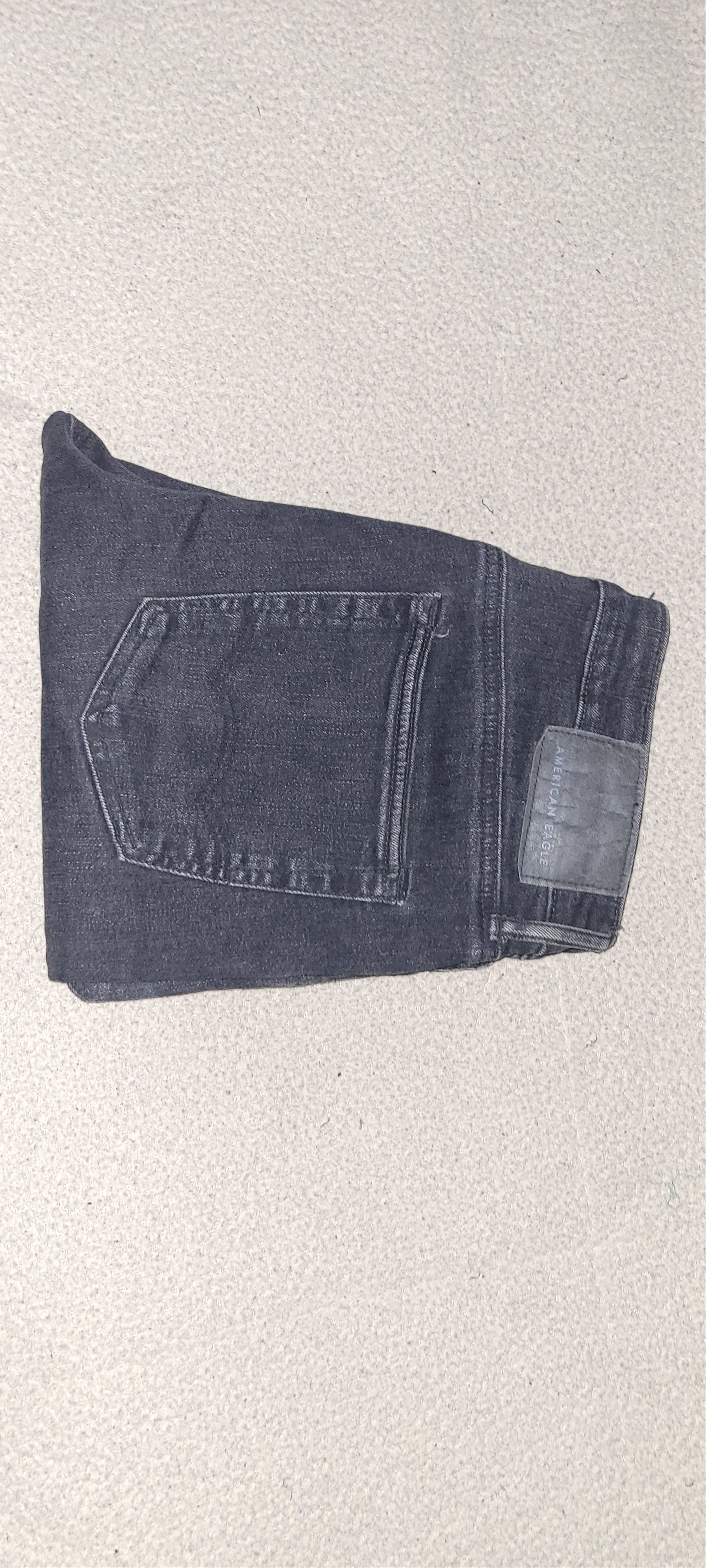 American Eagle Outfitters America Eagle Black Denim Jeans Size US 31 - 7 Thumbnail