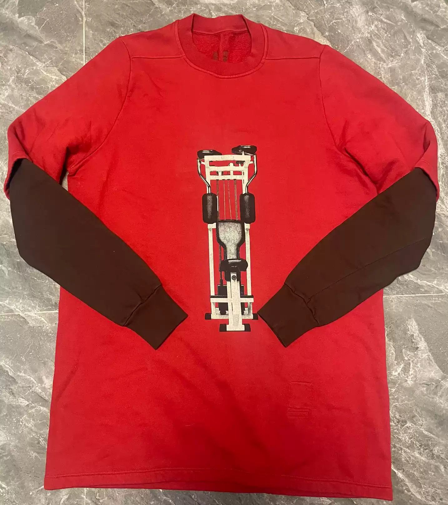 Rick Owens Rickowens drkshdw red robot fake two sweaters Size US L / EU 52-54 / 3 - 1 Thumbnail