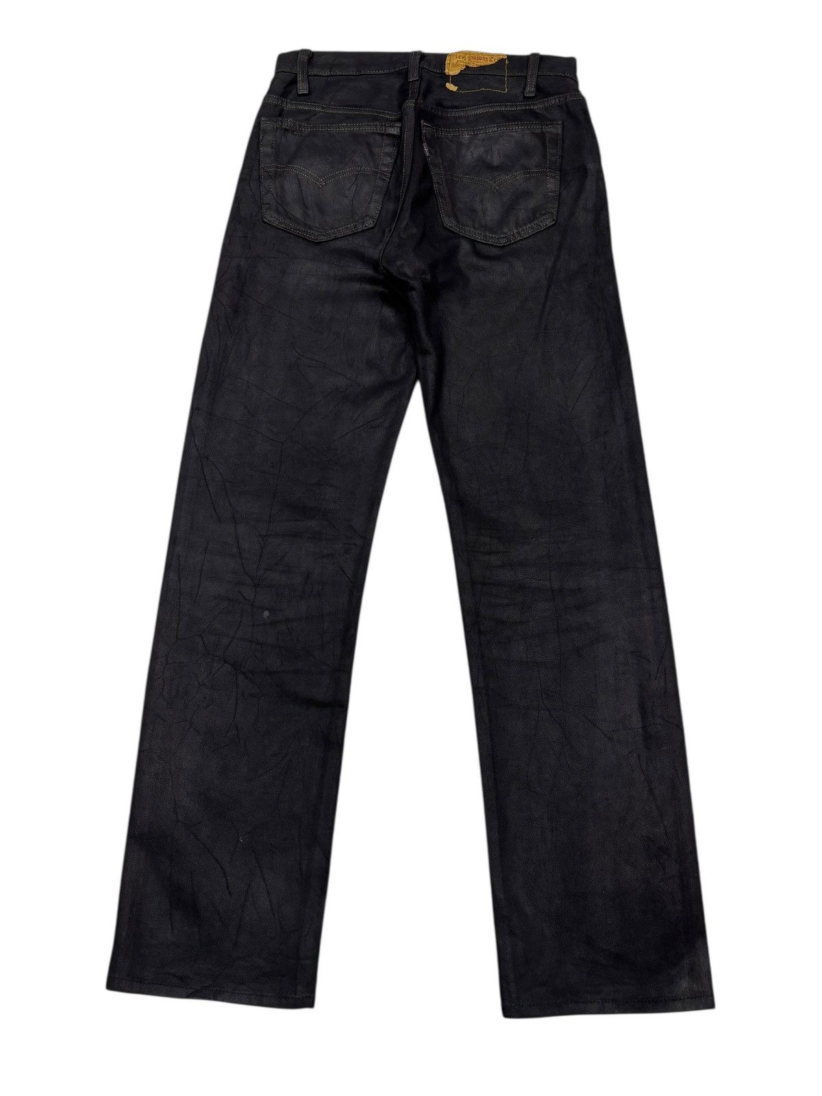 Levi's Levis 501 Waxed Black Denim Jeans Size US 30 / EU 46 - 2 Thumbnail