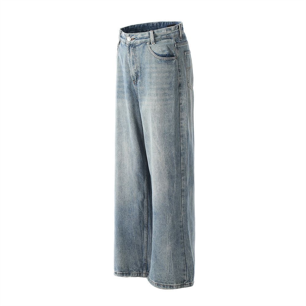 Japanese Brand × Jean Men's loose punk split gradient distressed washed jeans Size US 32 / EU 48 - 2 Thumbnail