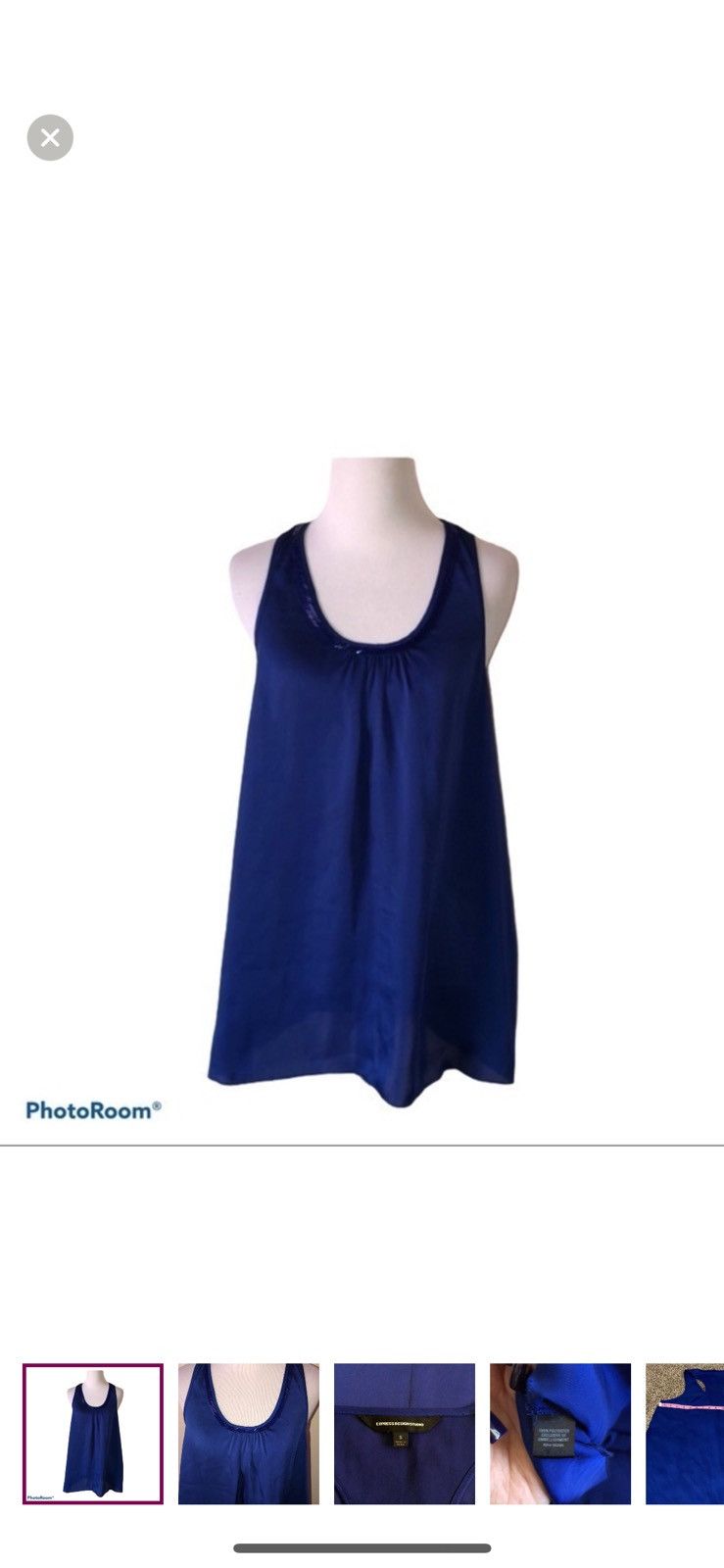 Express Express design studio small beaded neck blouse Size S / US 4 / IT 40 - 1 Thumbnail