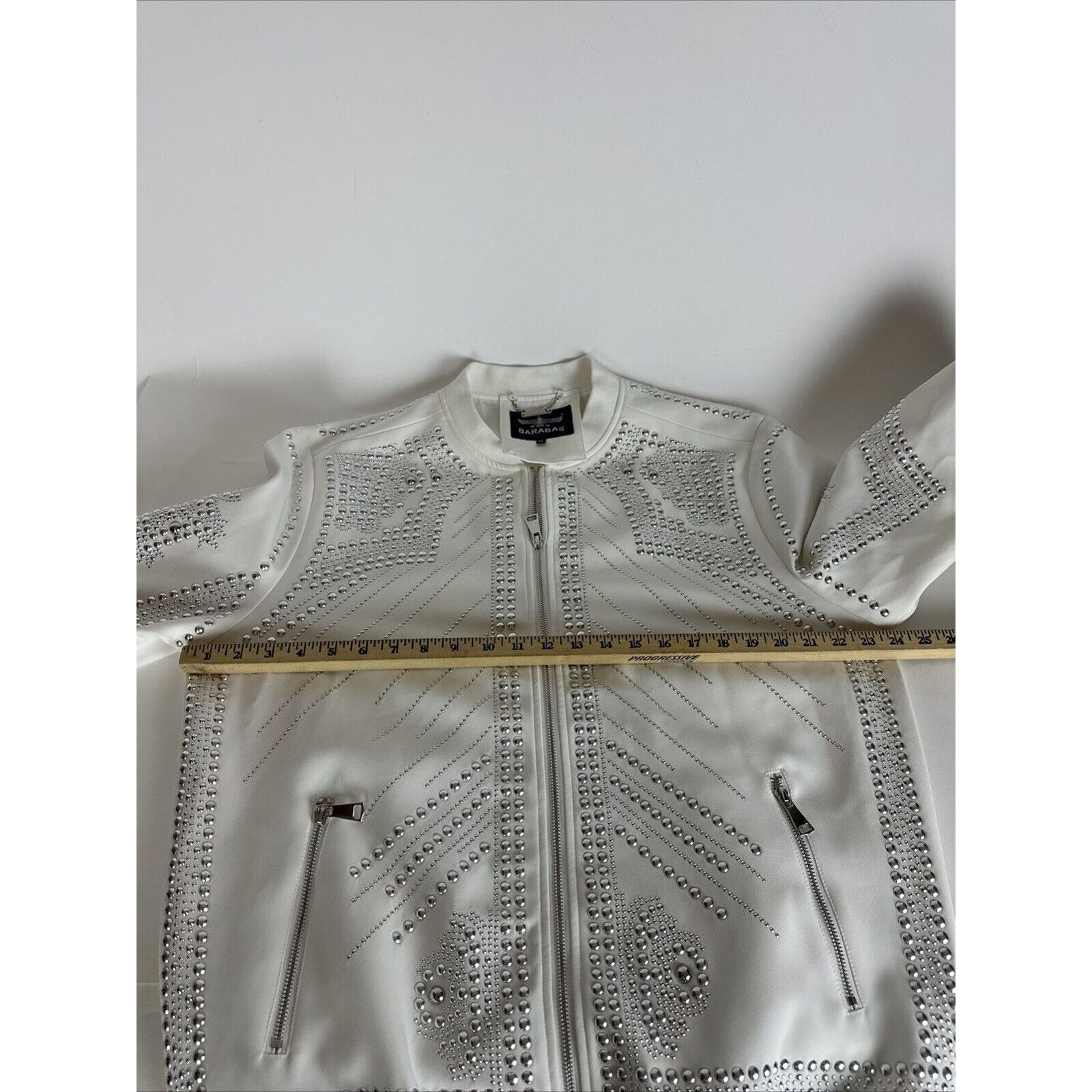 Other Barabas Men's Studded Design Bomber Jacket Size XL Size US XL / EU 56 / 4 - 5 Thumbnail