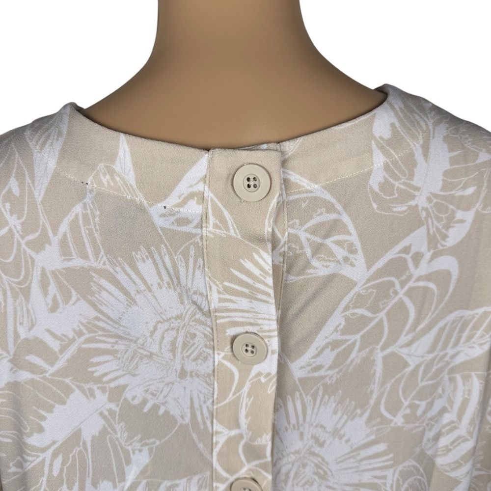 Adrianna Papell NWT New $79 Adrianna Papell Printed Cropped Knit Dolman Sle Size L / US 10 / IT 46 - 4 Thumbnail
