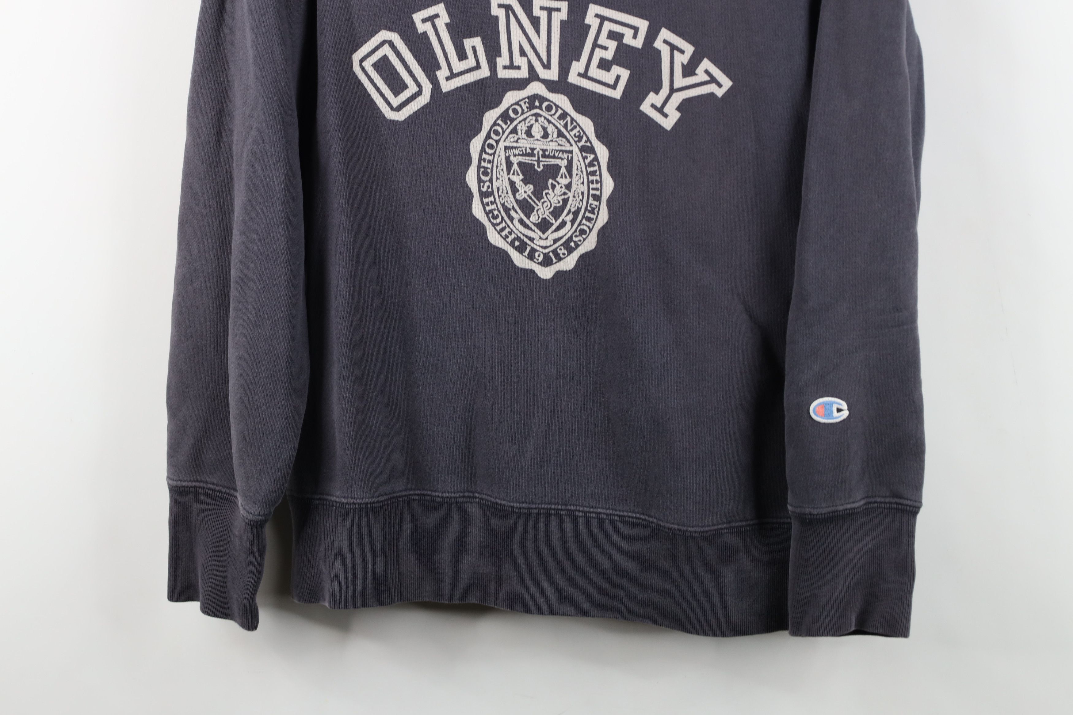Champion Vintage Champion Running OLNEY Athletics Sweatshirt Gray Size L / US 10 / IT 46 - 3 Thumbnail