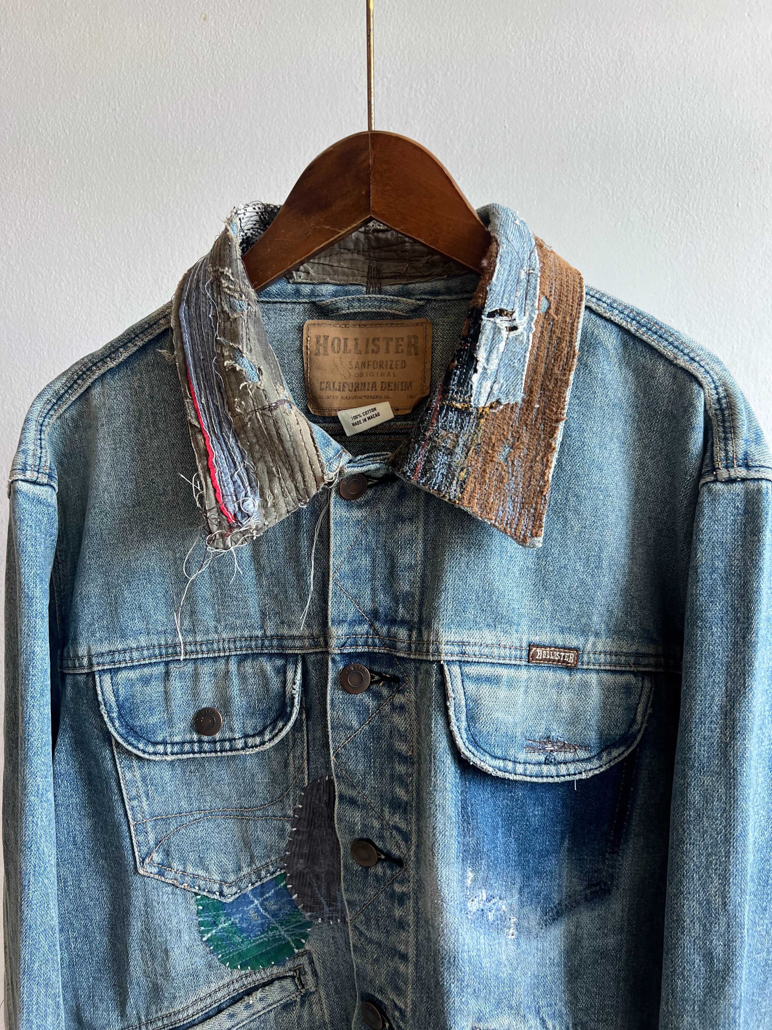 Vintage BORO/PATCHWORK DENIM JACKET DISTRESSED Size US S / EU 44-46 / 1 - 2 Thumbnail