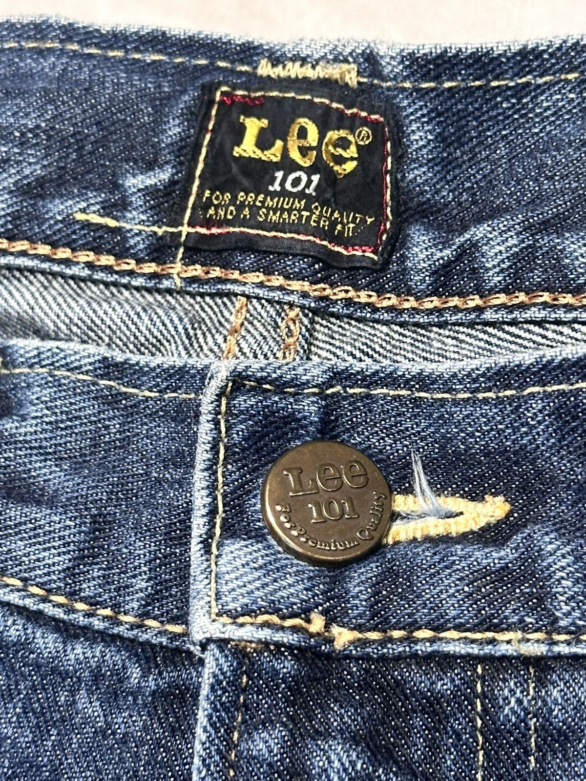 Lee Lee 101 Vintage Limited Distressed Skinny Loose and Faded Size US 32 / EU 48 - 8 Thumbnail