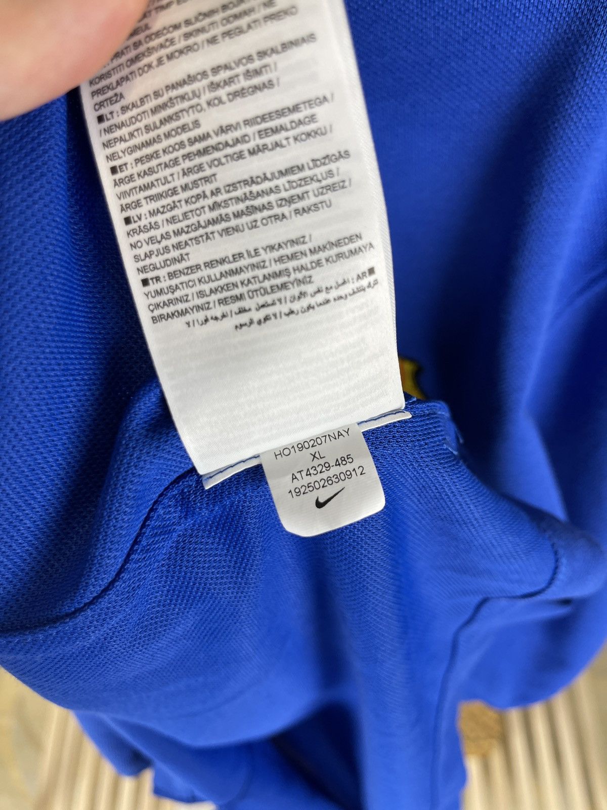 Nike Nike FC Barcelona blue dri-fit polo shirt hype blokecore Size US XL / EU 56 / 4 - 9 Thumbnail