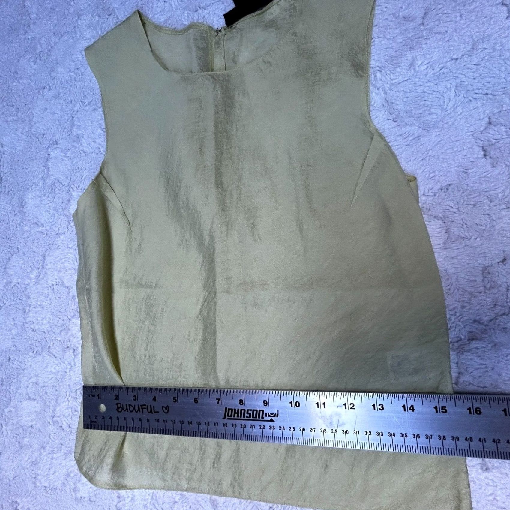 DKNY DKNY Blouse Women's Round Neck Sleeveless Yellow Size 4 Top Keyhole Back Pants Size S / US 4 / IT 40 - 7 Thumbnail