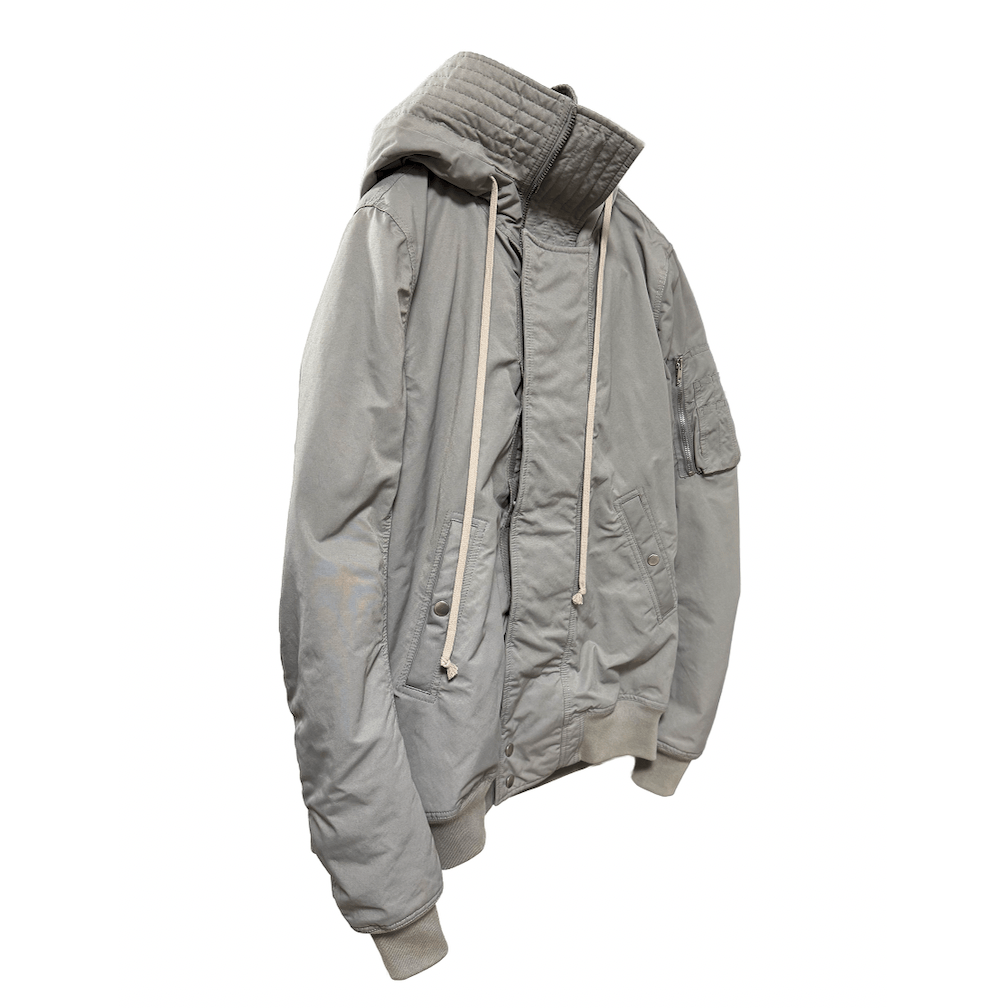 Rick Owens Rick Owens DRKSHDW FW17 Hooded Bomber Jacket DU17F2764-MU Size US M / EU 48-50 / 2 - 1 Thumbnail
