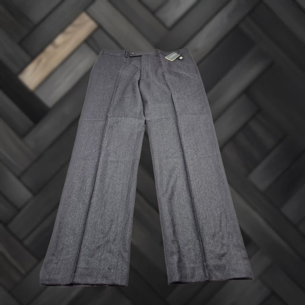Ralph Lauren VTG Lauren Ralph Lauren Dress Pants Men's 40x34 Gray Wool Flat Front NWT Office Size US 40 / EU 56 - 1 Thumbnail