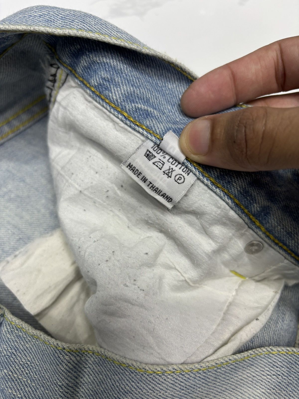Yasuyuki Ishii RARE🔥NAKED JEANS PATCHWORK DISTRESSED DENIM JEANS Size US 34 / EU 50 - 11 Thumbnail