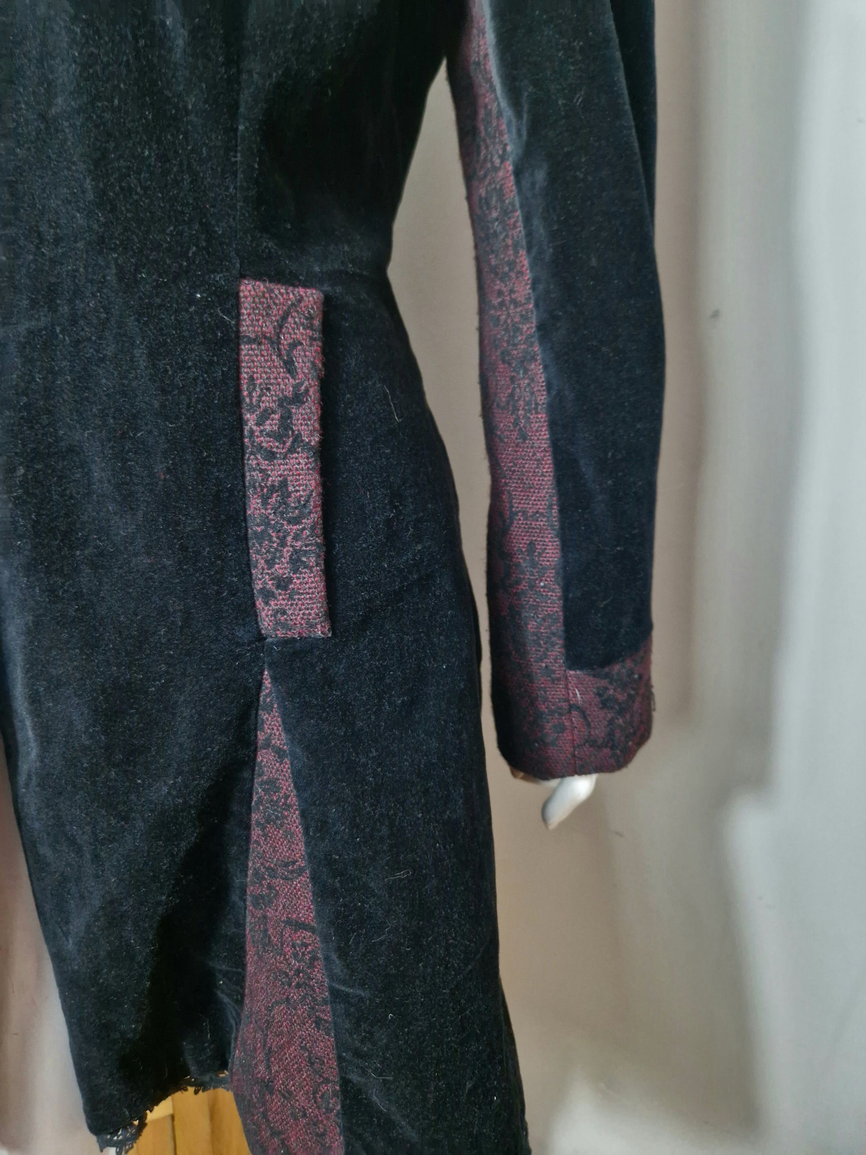 Hysteric Glamour × If Six Was Nine vintage velour faux fur goth coat Size M / US 6-8 / IT 42-44 - 9 Thumbnail