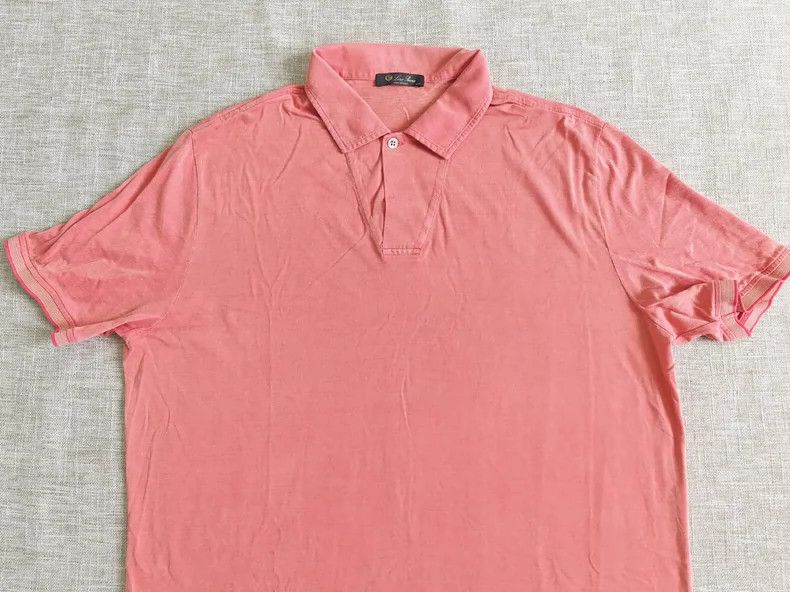 Loro Piana LORO PIANA Short-sleeved silk polo shirt Size US XXL / EU 58 / 5 - 2 Thumbnail