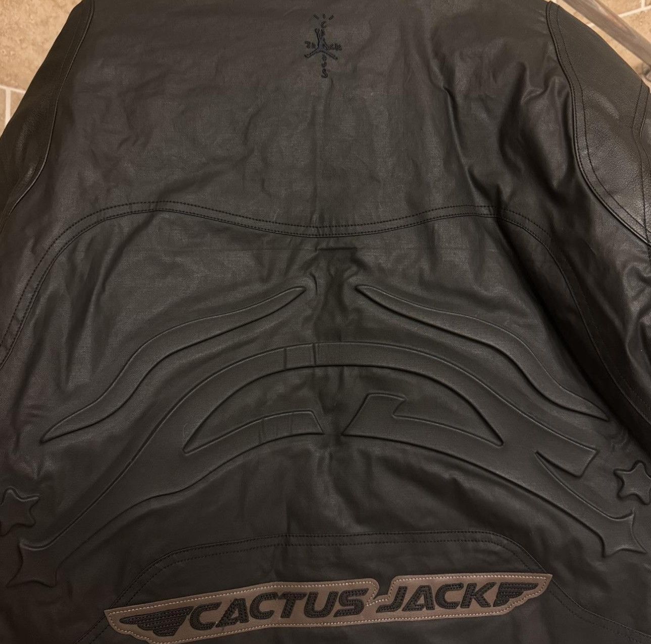 Jordan Brand × Travis Scott Cactus Jack x Jordan Leather Jacket Size US M / EU 48-50 / 2 - 3 Thumbnail