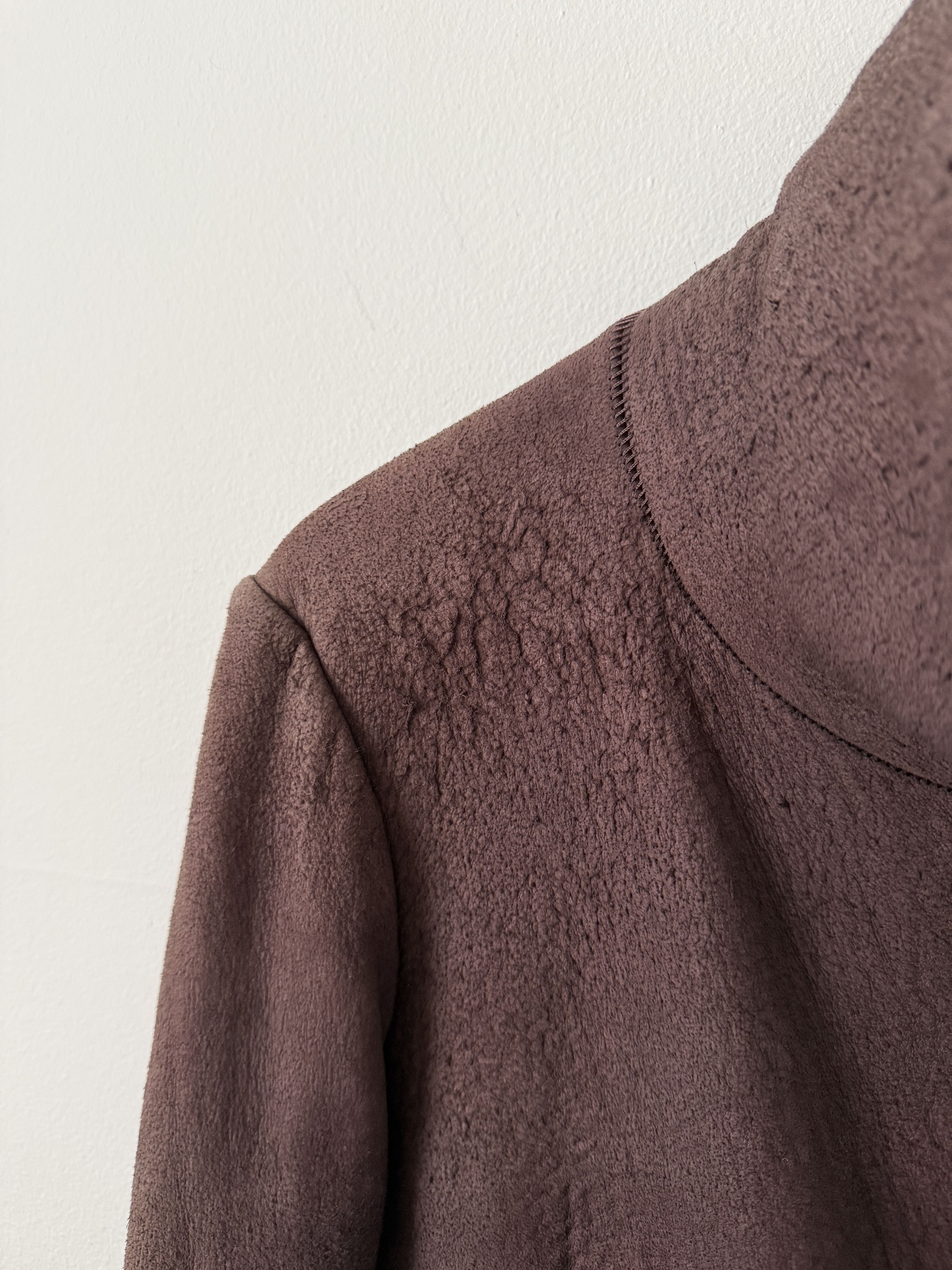 Isaac Sellam Experience Lambskin Leather Asymmetrical Wool Lined Jacket Size M / US 6-8 / IT 42-44 - 16 Thumbnail