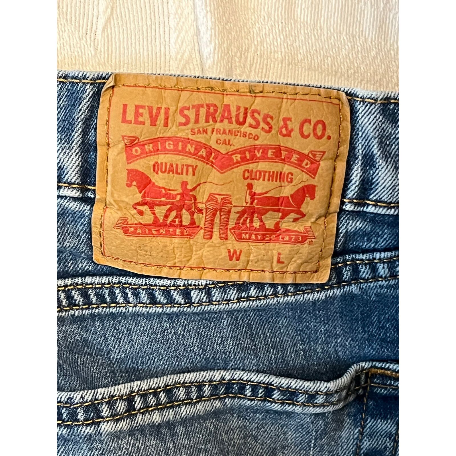 Levi's Levi's 505 Regular Straight Fit Jeans Mens 34x30 Size US 34 / EU 50 - 3 Thumbnail