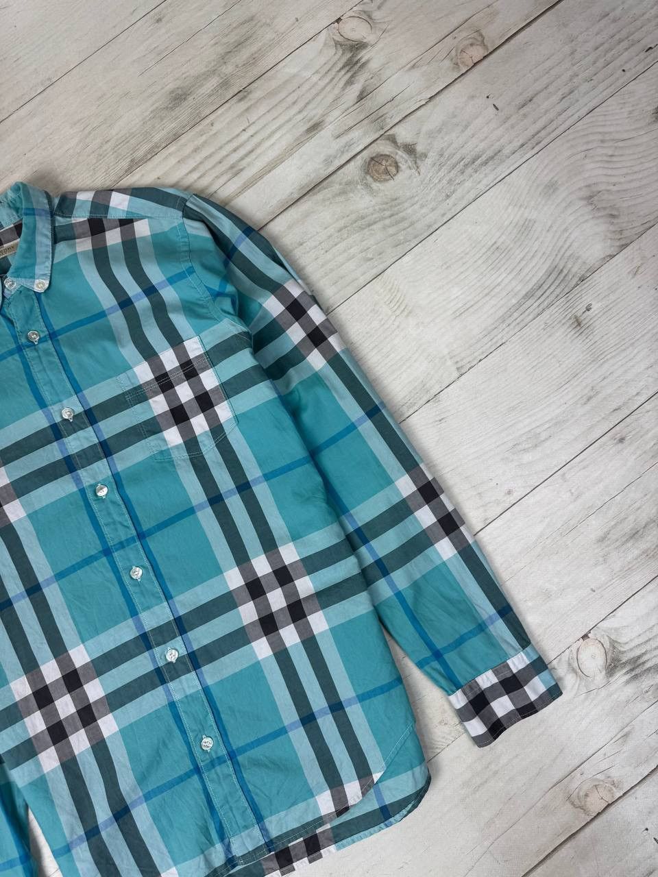 Burberry Burberry Brit Nova Check Blue Shirt Button Up Size US M / EU 48-50 / 2 - 4 Thumbnail