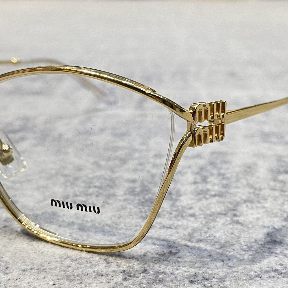 Miu Miu MIU MIU 0MU 53UV 5AK1O1 GOLD Size ONE SIZE - 2 Thumbnail