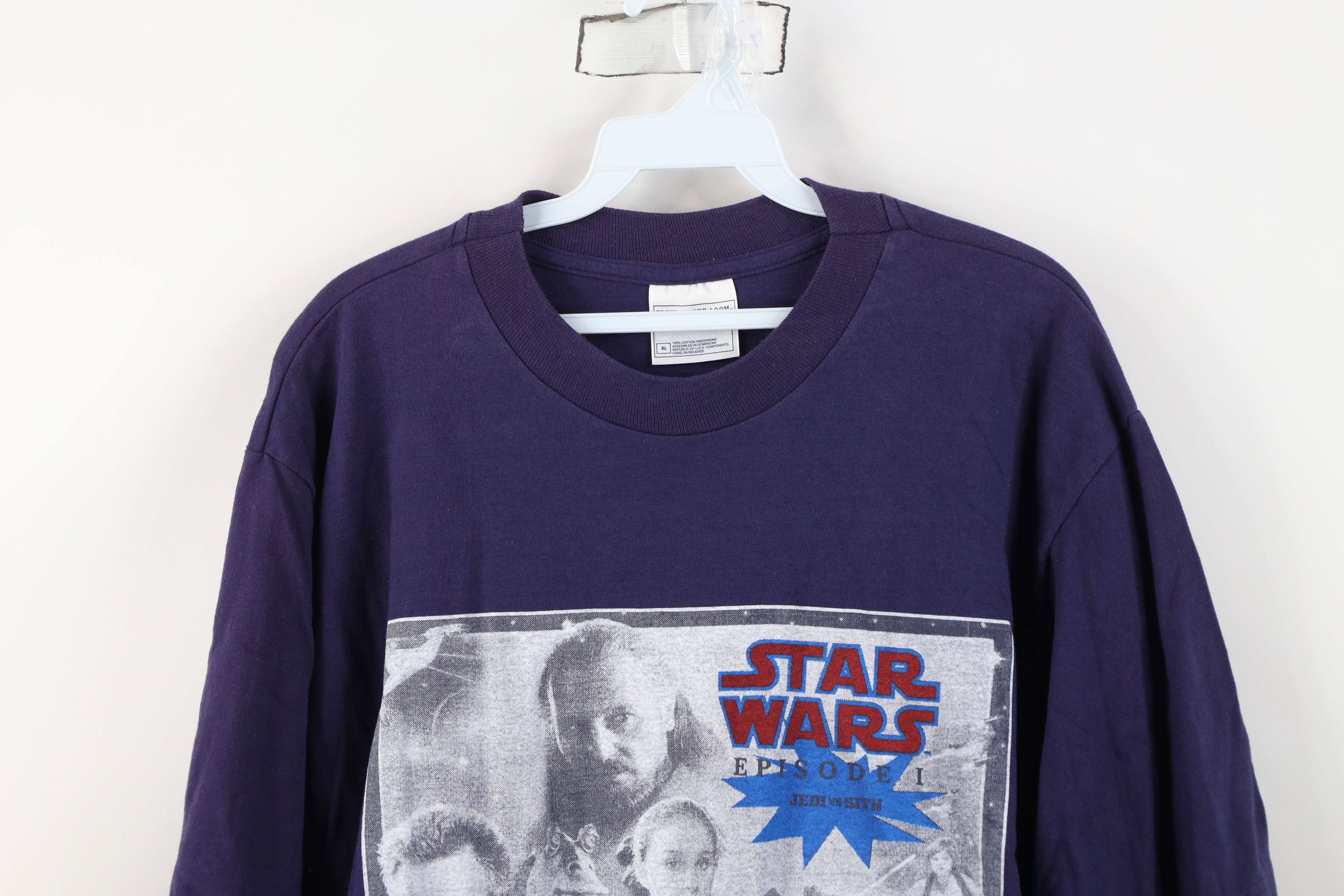 Vintage Vintage 90s Star Wars Episode 1 Movie T-Shirt Cotton Promo Size US XL / EU 56 / 4 - 2 Thumbnail