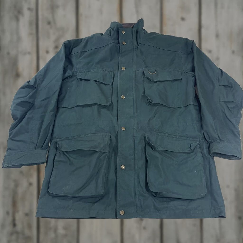 Eddie Bauer VINTAGE Eddie Bauer Jacket Unisex Adults M Full Zip Flannel Lining Green 90s Chore Work Barn Style Basic Jacket Mens Women Size M / US 6-8 / IT 42-44 - 1 Thumbnail