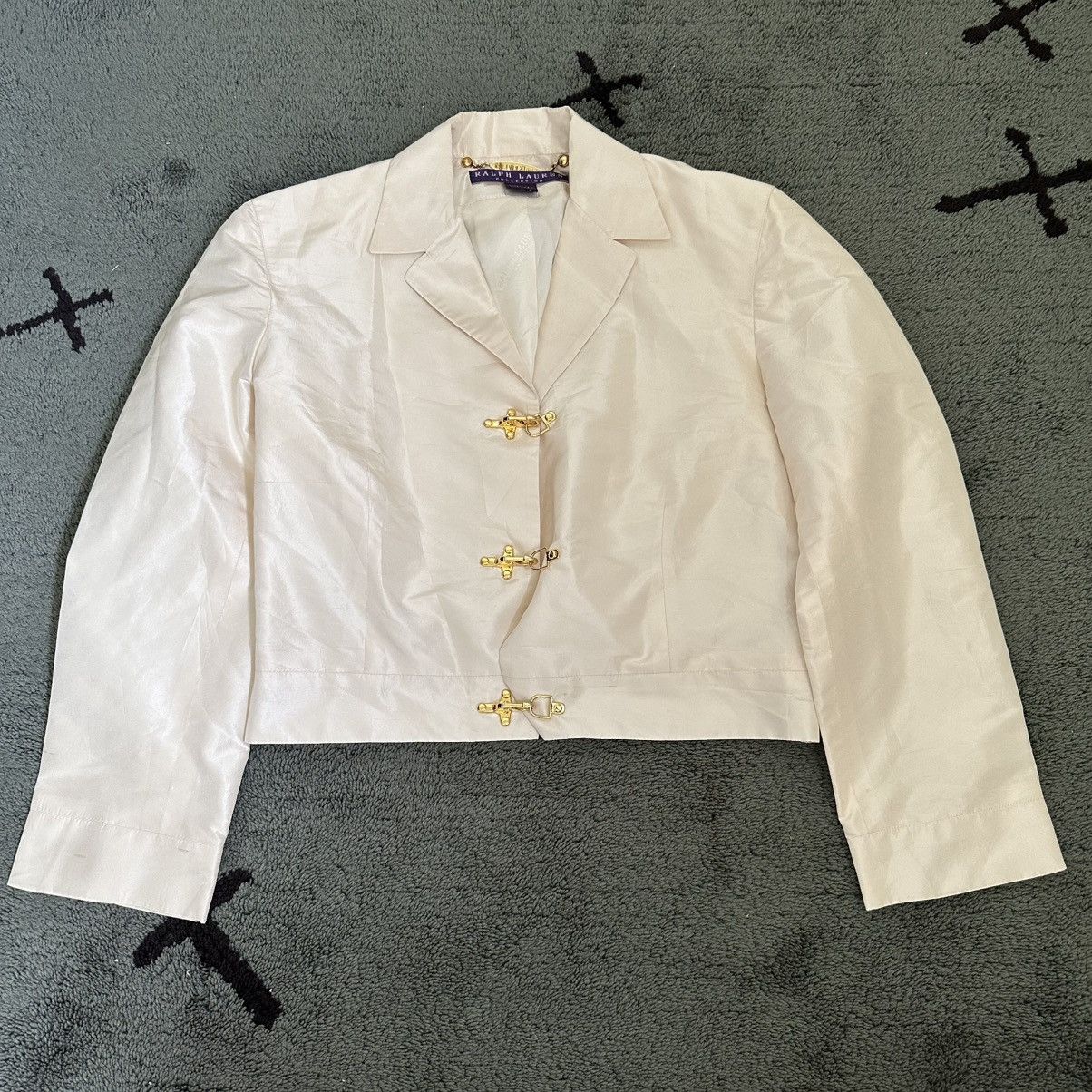 Ralph Lauren Purple Label Vintage Ralph Lauren Purple Label Spring 2002 Silk Jacket Size S / US 4 / IT 40 - 1 Thumbnail