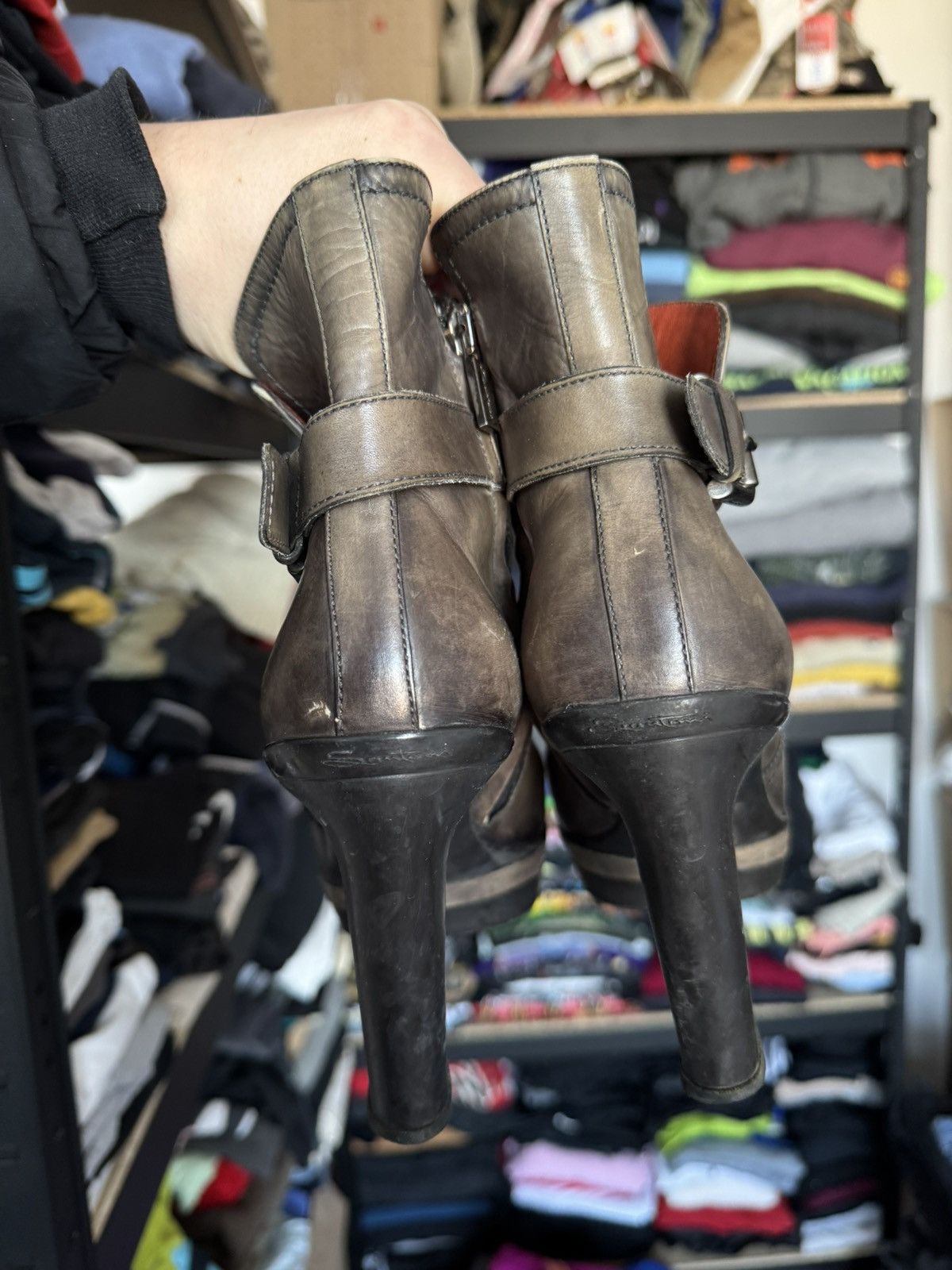 Santoni × Vintage Santoni Heels wmns shoes luxury Size US 5 / IT 35 - 2 Thumbnail