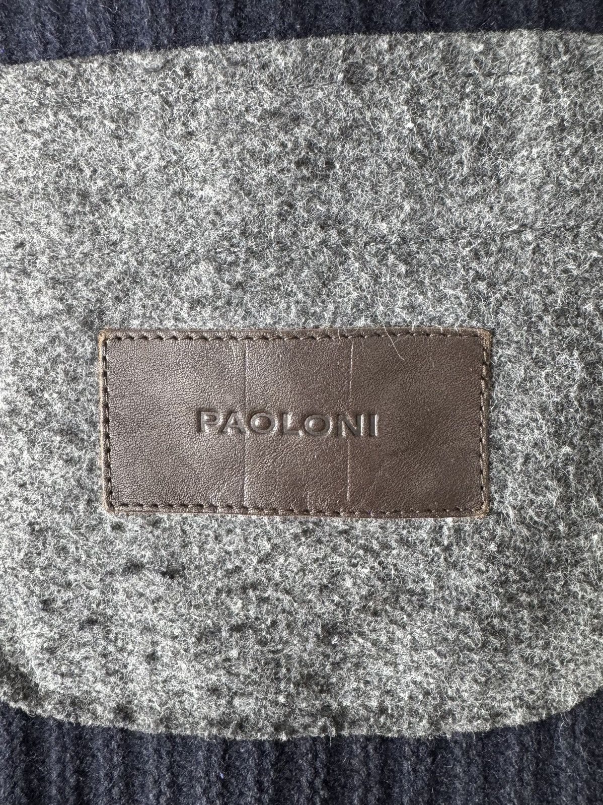 Paoloni Paoloni blue wool ribbed hooded duffle coat Size US M / EU 48-50 / 2 - 10 Thumbnail