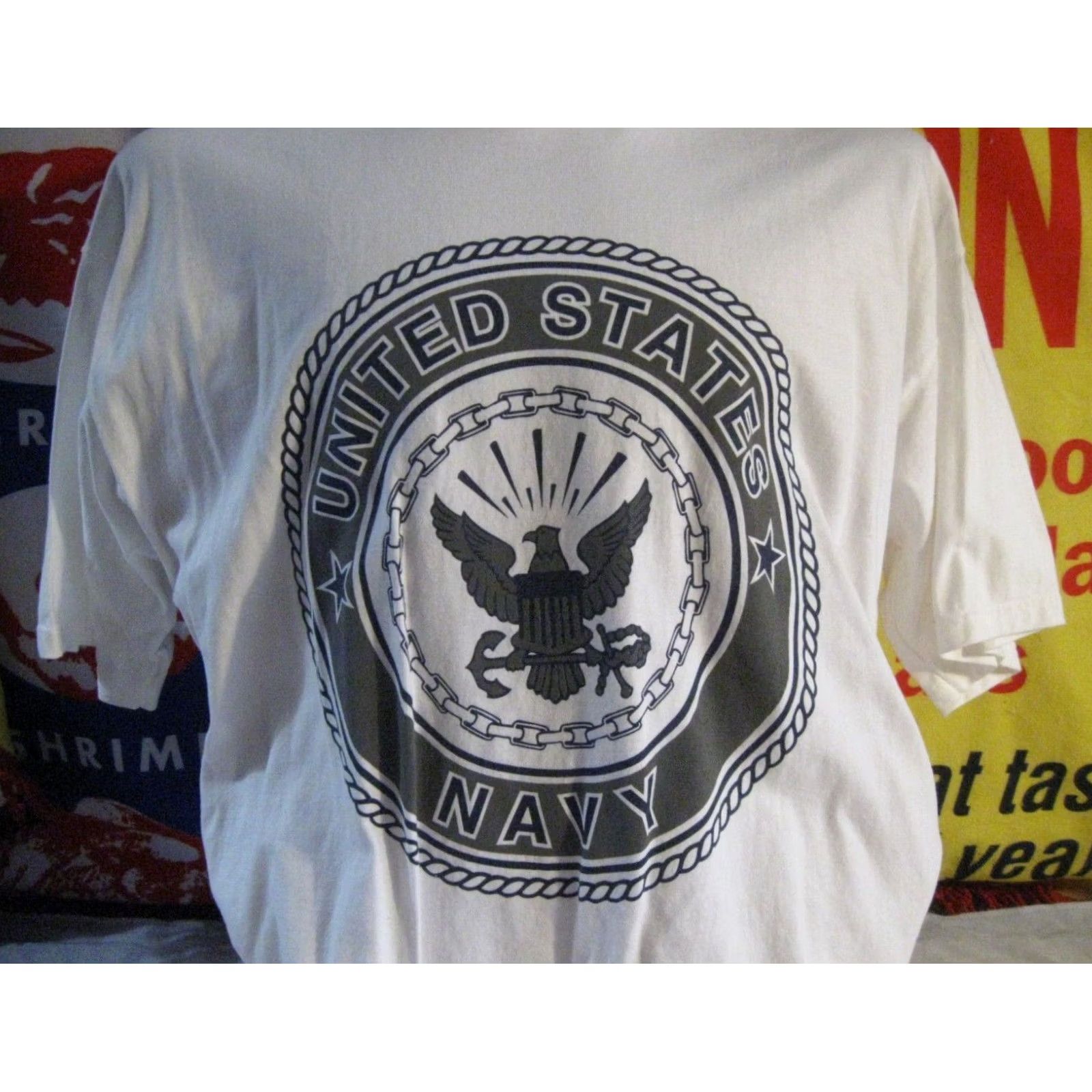 Soffe Soffe's Choice United States Navy T Shirt Men XL Blue Vintage USA Navy 90s Graphic Print Short Sleeve Size US XL / EU 56 / 4 - 6 Thumbnail