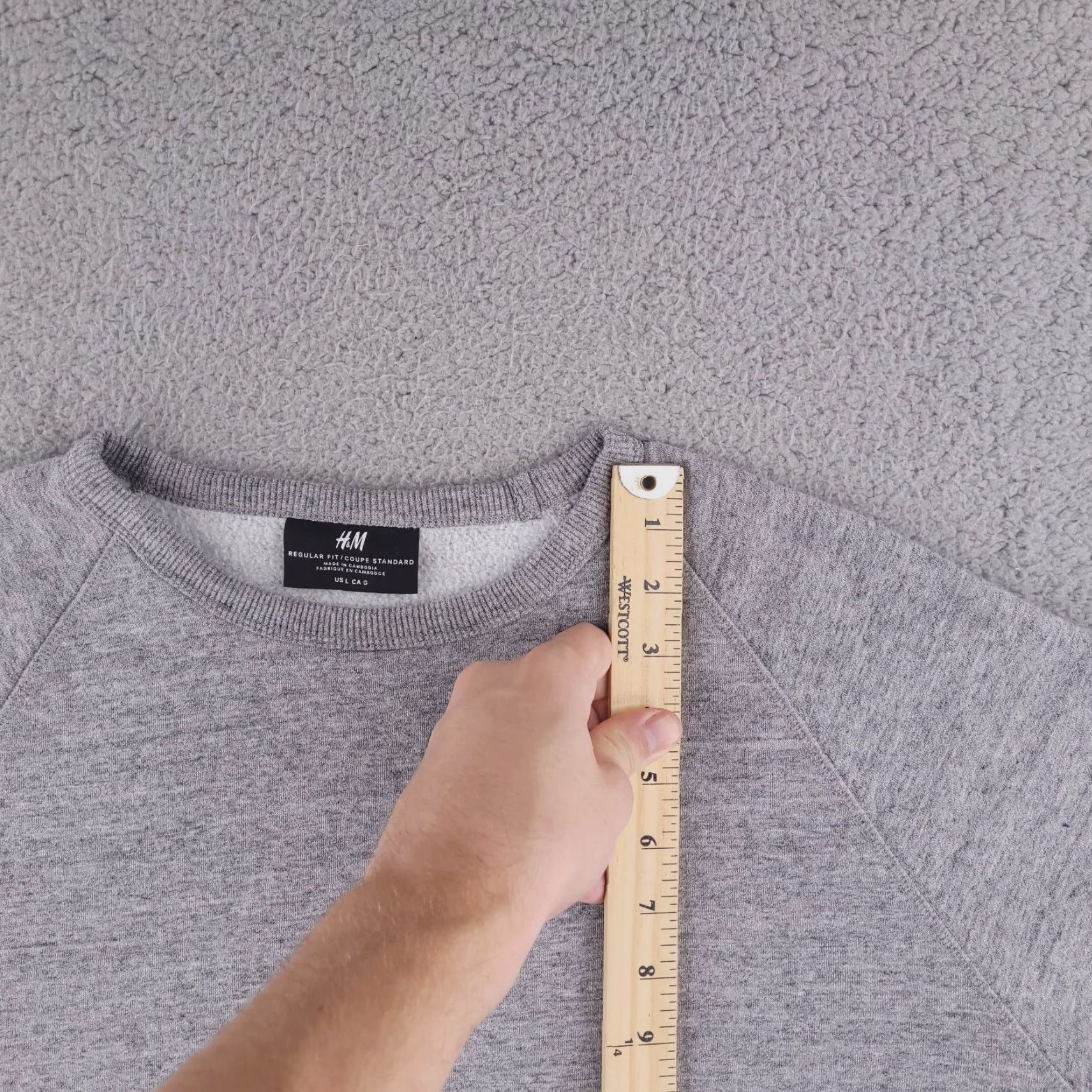 H&M H&M Sweatshirt Mens Large Gray Crewneck Pullover Heather Shirt Mens L Gray Pullover 90s? Size US L / EU 52-54 / 3 - 7 Thumbnail